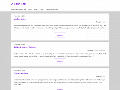 afaithtalk.com snapshot