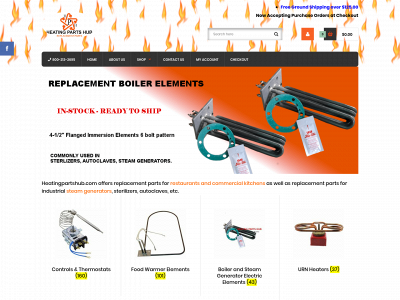 heatingpartshub.com snapshot