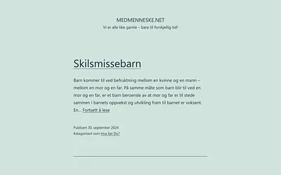 medmenneske.net snapshot