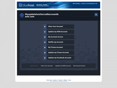 myupdatehostloccal0accountbank.com snapshot