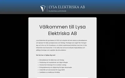 lysaelektriska.se snapshot
