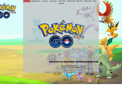 pokemongoinfo.dk snapshot