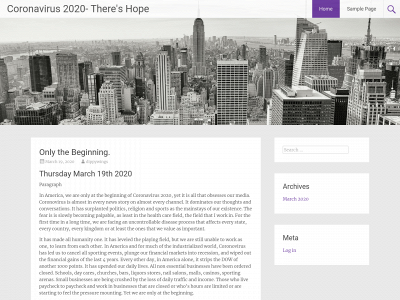 coronovirus2020.com snapshot