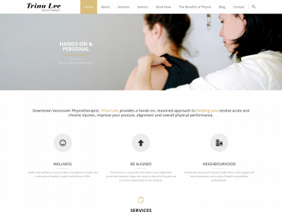 trinaphysio.com snapshot