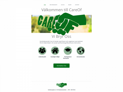 korttidscareof.se snapshot