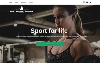 sportacademybelgium.com snapshot
