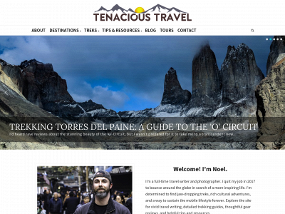tenacioustravel.com snapshot