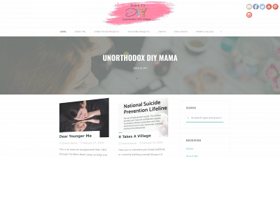 unorthodoxdiymama.com snapshot