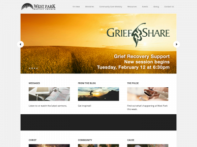 westparkbaptist.org snapshot
