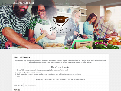 collegecookingdaily.com snapshot