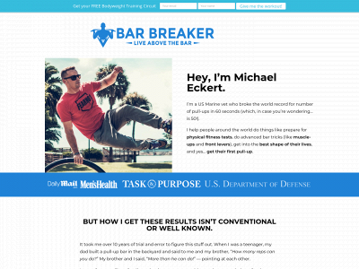 michaeleckertfit.com snapshot