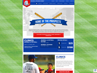 beachcitybaseballacademy.com snapshot