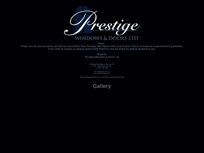 prestigewindows.org snapshot
