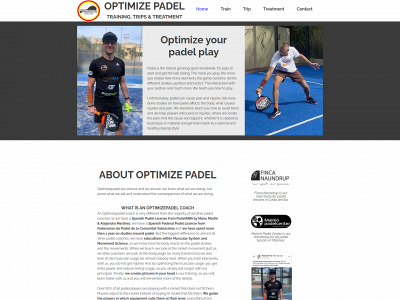 optimizepadel.com snapshot