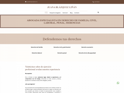 www.juanablazquez.com snapshot