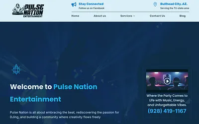 pulsenationdj.com snapshot