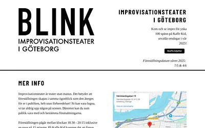 blinkimprovisationsteater.se snapshot