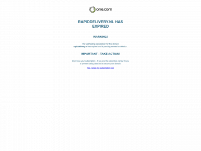 rapiddelivery.nl snapshot