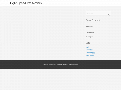 lightspeedpetmovers.com snapshot
