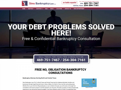simslawpllc.com snapshot