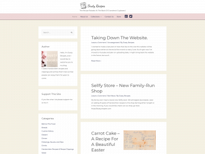 dustyrecipes.com snapshot
