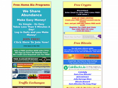 freehomebizprograms.com snapshot