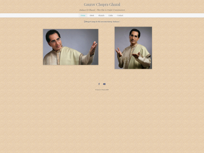 gauravchopraghazal.com snapshot
