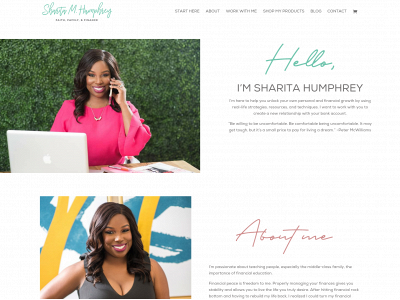 sharitamhumphrey.com snapshot
