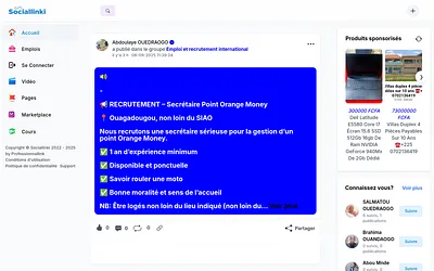 www.sociallinki.com snapshot