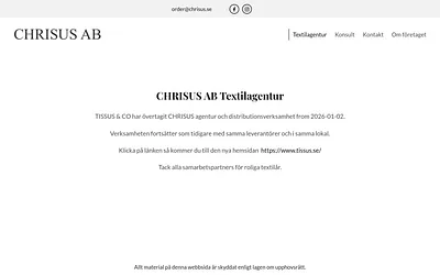 chrisus.se snapshot