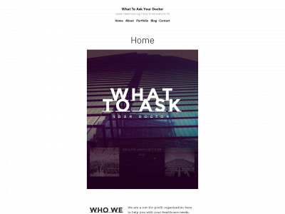 whattoaskyourdoctor.org snapshot