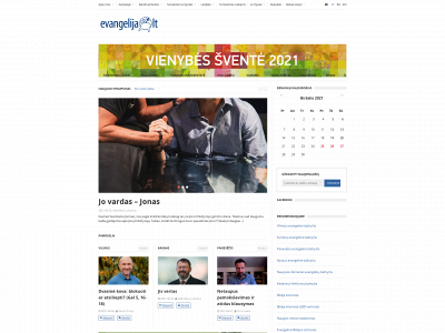 evangelija.lt snapshot