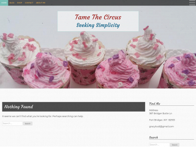 tamethecircus.com snapshot