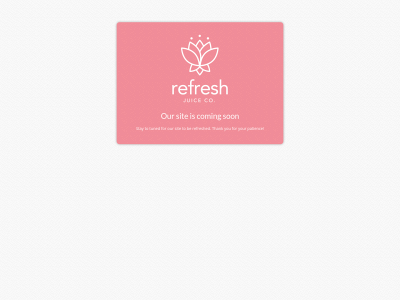 refreshjuice.co snapshot
