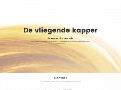 devliegendekapper.be snapshot