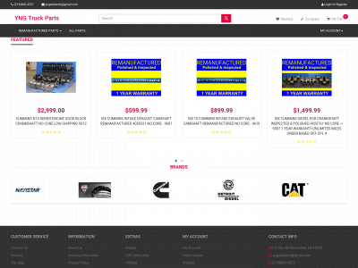 yngtruckparts.com snapshot