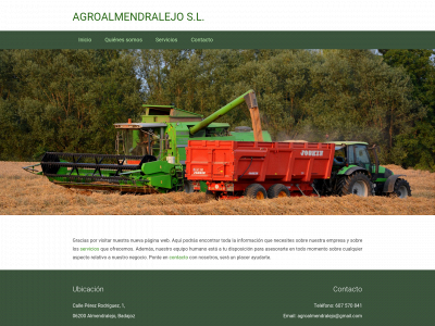 www.agroalmendralejo.com snapshot