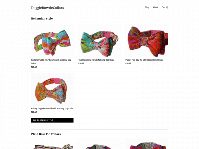 doggiebowtiecollars.com snapshot