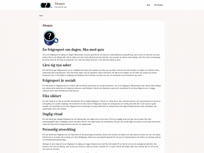 fikaquiz.nu snapshot