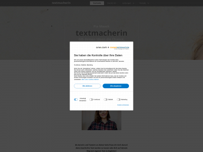 textmacherin.de snapshot