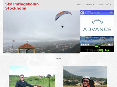 paraglidingstockholm.se snapshot