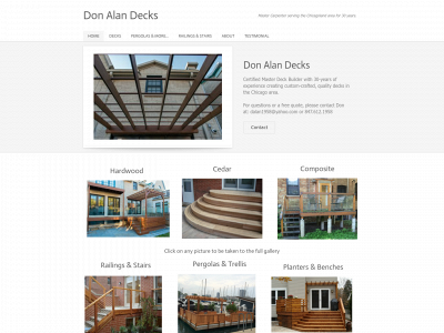 donalandecks.com snapshot