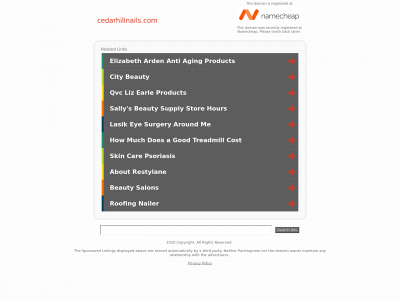 cedarhillnails.com snapshot