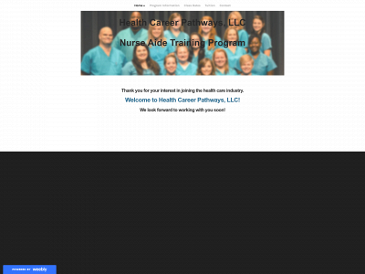 healthcareerpathways.weebly.com snapshot