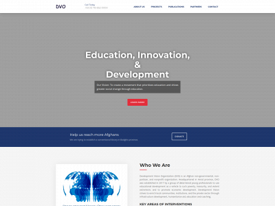 developmentvision.org snapshot