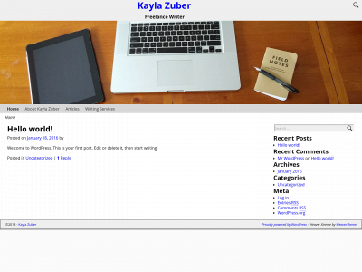kaylazuber.com snapshot