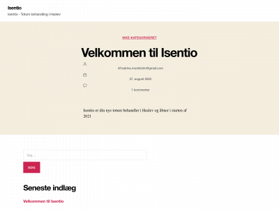 isentio.dk snapshot