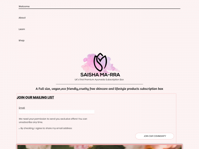 saishamarra.co.uk snapshot