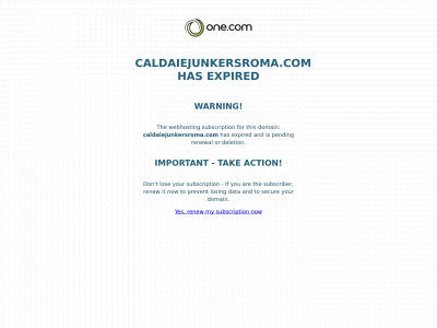 caldaiejunkersroma.com snapshot