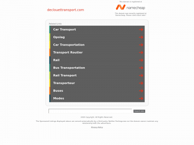 declouettransport.com snapshot